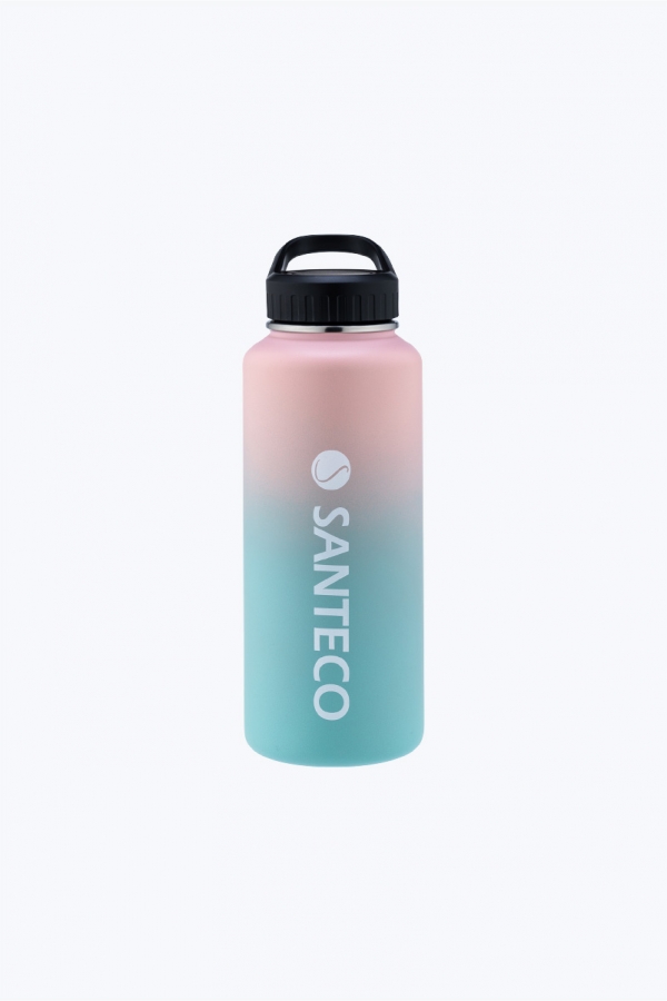 SOLUND 雙飲運動保溫壺 1100ml 粉灘