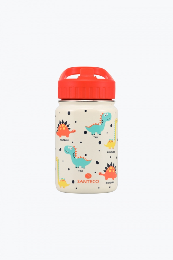 SOLUND 童趣兒童保溫瓶 350ml 橘黃小恐龍