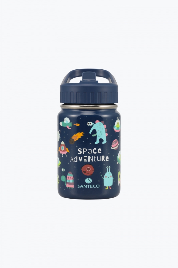 SOLUND 童趣兒童保溫瓶 350ml 靛藍外星人