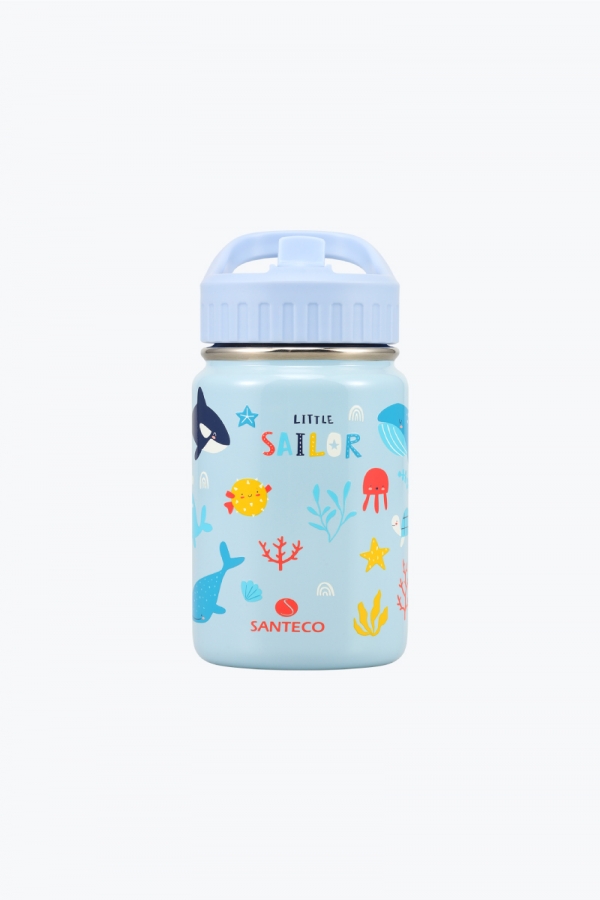 SOLUND 童趣兒童保溫瓶 350ml 天藍海洋世界