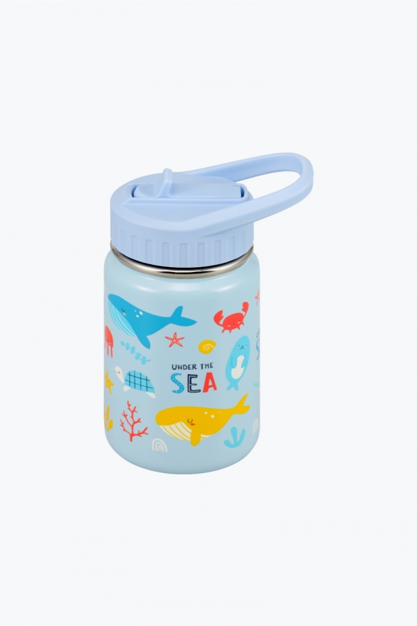 SOLUND 童趣兒童保溫瓶 350ml 天藍海洋世界