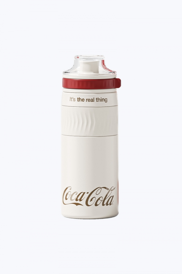 可口可樂 躍動保溫杯 750ml 經典白