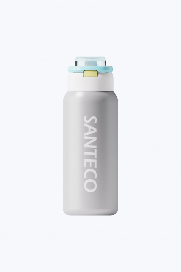 GEMINI真雙飲吸管保溫杯 750ml 霜霧灰